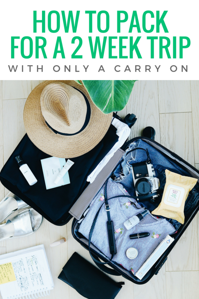 How to Pack for a 2 Week Trip with only a Carry On