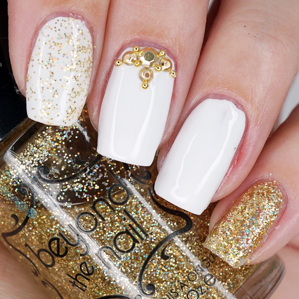 Gold Accented Nails