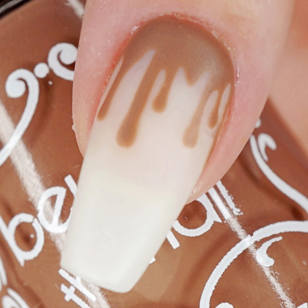 Milk Chocolate Drip Nails